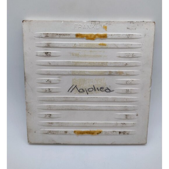 Franklin Co Circus Clown Tile Signed Svas Vintage Decor Handpainted Ball Stars - Picture 5 of 5